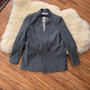 Zara gray pinstriped blazer